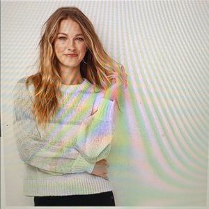 LC Lauren Conrad Long Sleeve Blouson Sweater